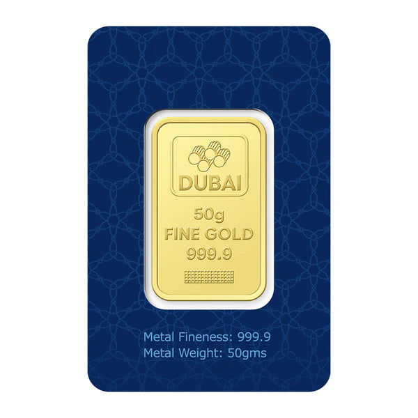 سبيكة ذهب 50 جرام عيار 24 - FKJGBR24K2245