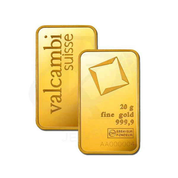 سبيكة ذهب عيار 24 قيراط من فالكامبي سويس 20 جرام - FKJGBR24K2172