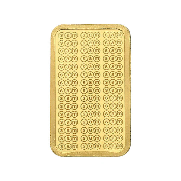 SAM 10 Grams Gold Bar 999.9 Purity - FKJGBR24K2312