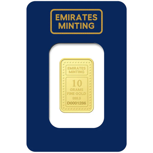 Emirates Minting 10 Grams 999.9 Purity Gold Bar - FKJGBR24K2252