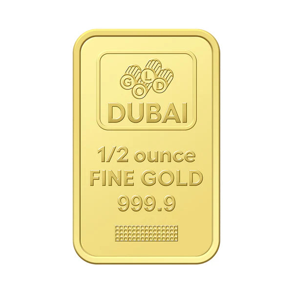 Dubai 0.5 Ounce Pure 999.9 Fine Gold Bar - FKJGBR24K2283