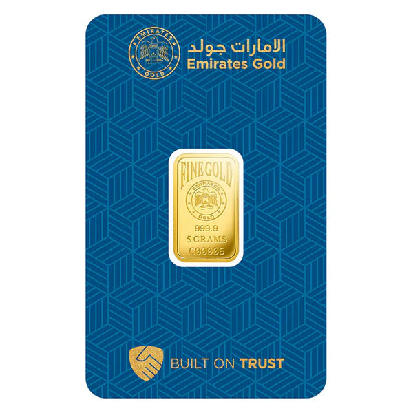 Emirates 5 Grams 999.9 Purity Gold Bar - FKJGBR24K2197