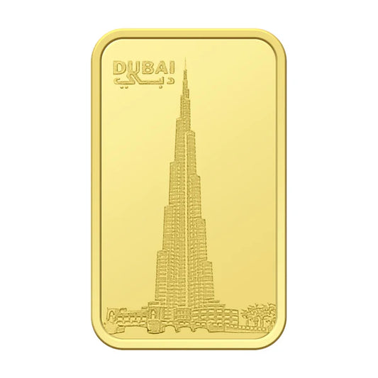 Emirates Minting 2.5 Grams Burj Khalifa Gold Bar 999.9 Purity - FKJGBR24K2297