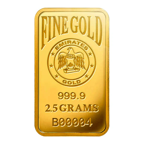 سبائك ذهب إماراتية 2.5 جرام نقاء 999.9 - FKJGBR24K2196