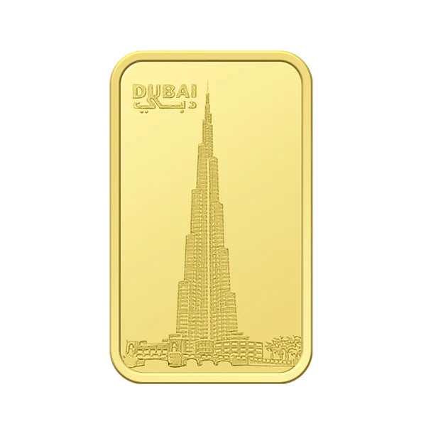 Emirates Minting 1 Gram Burj Khalifa Gold Bar 999.9 Purity - FKJGBR24K2321