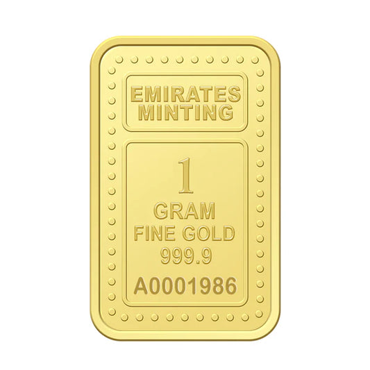 Emirates Minting 1 Gram Burj Khalifa Gold Bar 999.9 Purity - FKJGBR24K2321