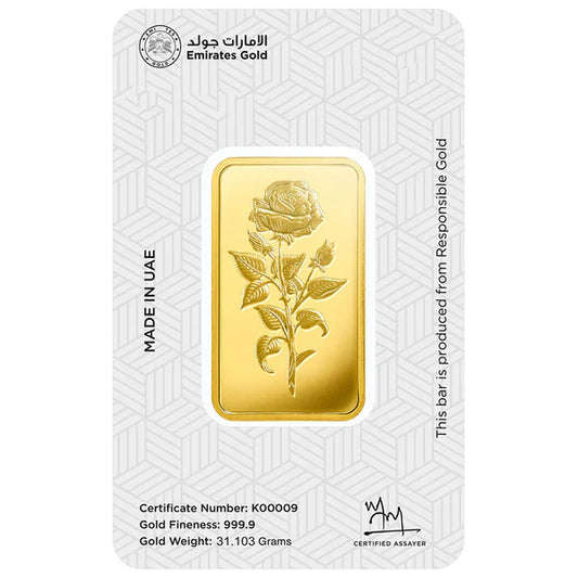 Emirates 1 Ounce 999.9 Purity Gold Bar - FKJGBR24K2202