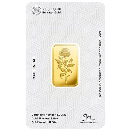 Emirates 1 Tola 999.9 Purity Gold Bar - FKJGBR24K2204