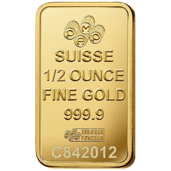 Pamp Suisse Queen Fortuna 1/2 Ounce Gold Bar 24KT - FKJGBR24K2167