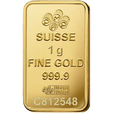 Suisse Pamp Rosa 24K (999.9) 1g Gold Bar - FKJGBR24K2718