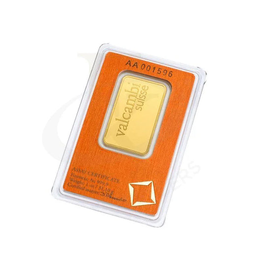 Valcambi Suisse 1 Ounce Gold Bar 24KT - FKJGBR24K2178