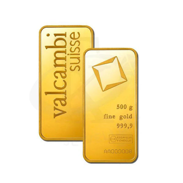 Valcambi Suisse 500 Grams Gold Bar 24KT - FKJGBR24K2176